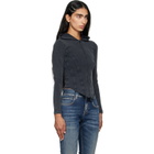 Balenciaga Black Corseted Zip Interlock Stretch Jersey Hoodie