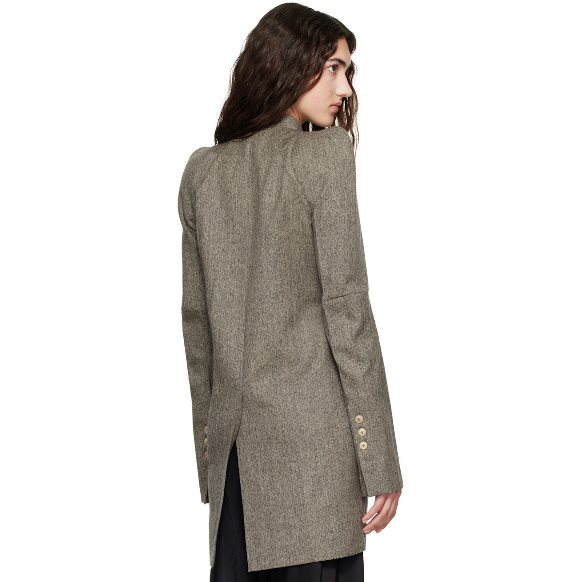 Rick Owens Gray Tower Metro Blazer