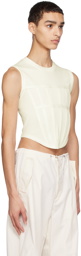 Dion Lee Off-White Corset Tank Top