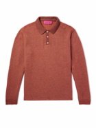 The Elder Statesman - Cashmere and Cotton-Blend Polo Shirt - Brown