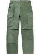 COMME DES GARÇONS HOMME - Garment-Dyed Cotton and Linen-Blend Cargo Trousers - Green