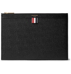 Thom Browne - Small Pebble-Grain Leather Pouch - Men - Black