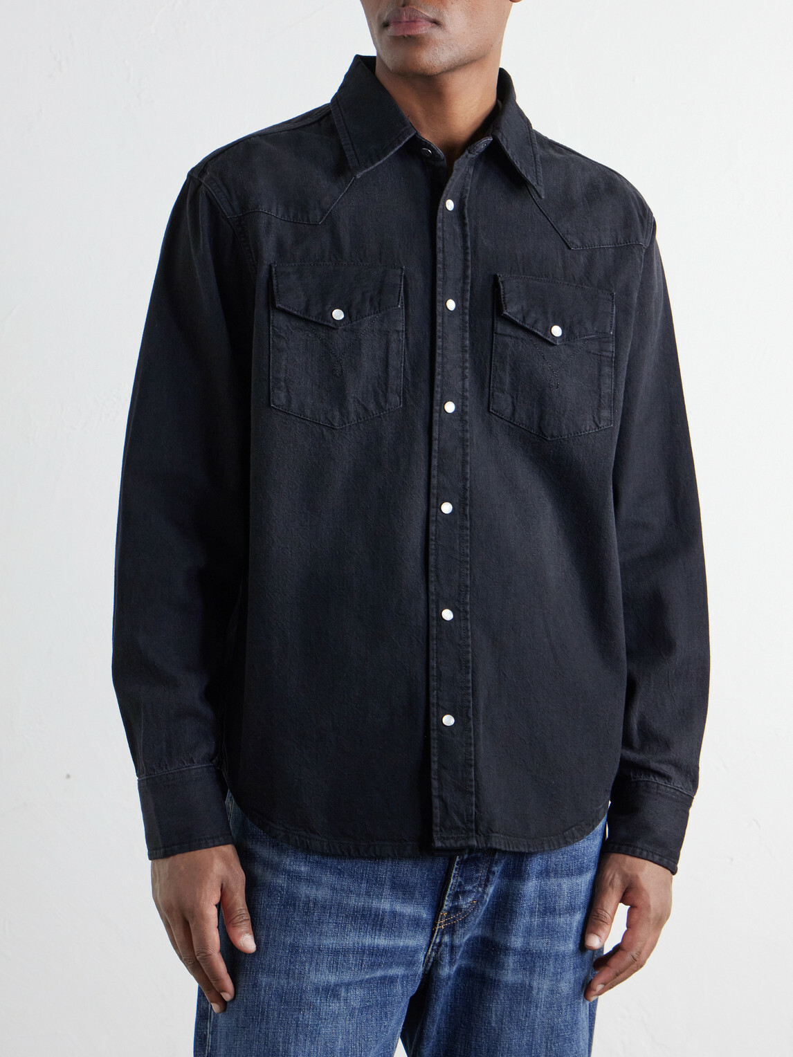 Aimé Leon Dore - Denim Shirt - Black