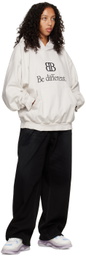 Balenciaga Off-White Embroidered Hoodie