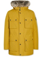 Belstaff - Pathmaster Faux Fur-Trimmed Shell Down Jacket - Yellow