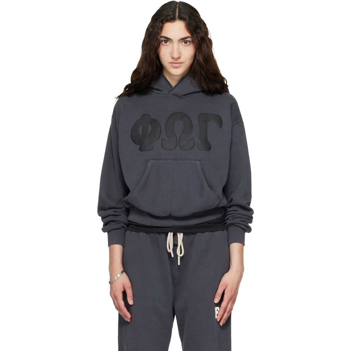 Fear of God ESSENTIALS Gray 90s Fleece Hoodie