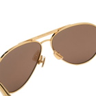Bottega Veneta Eyewear Bottega Veneta BV1305S Sunglasses in Gold/Brown 
