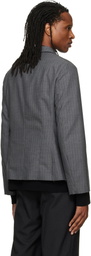 Jil Sander Gray Wool Blazer
