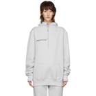 Polythene* Optics Grey Logo Vertical Hoodie