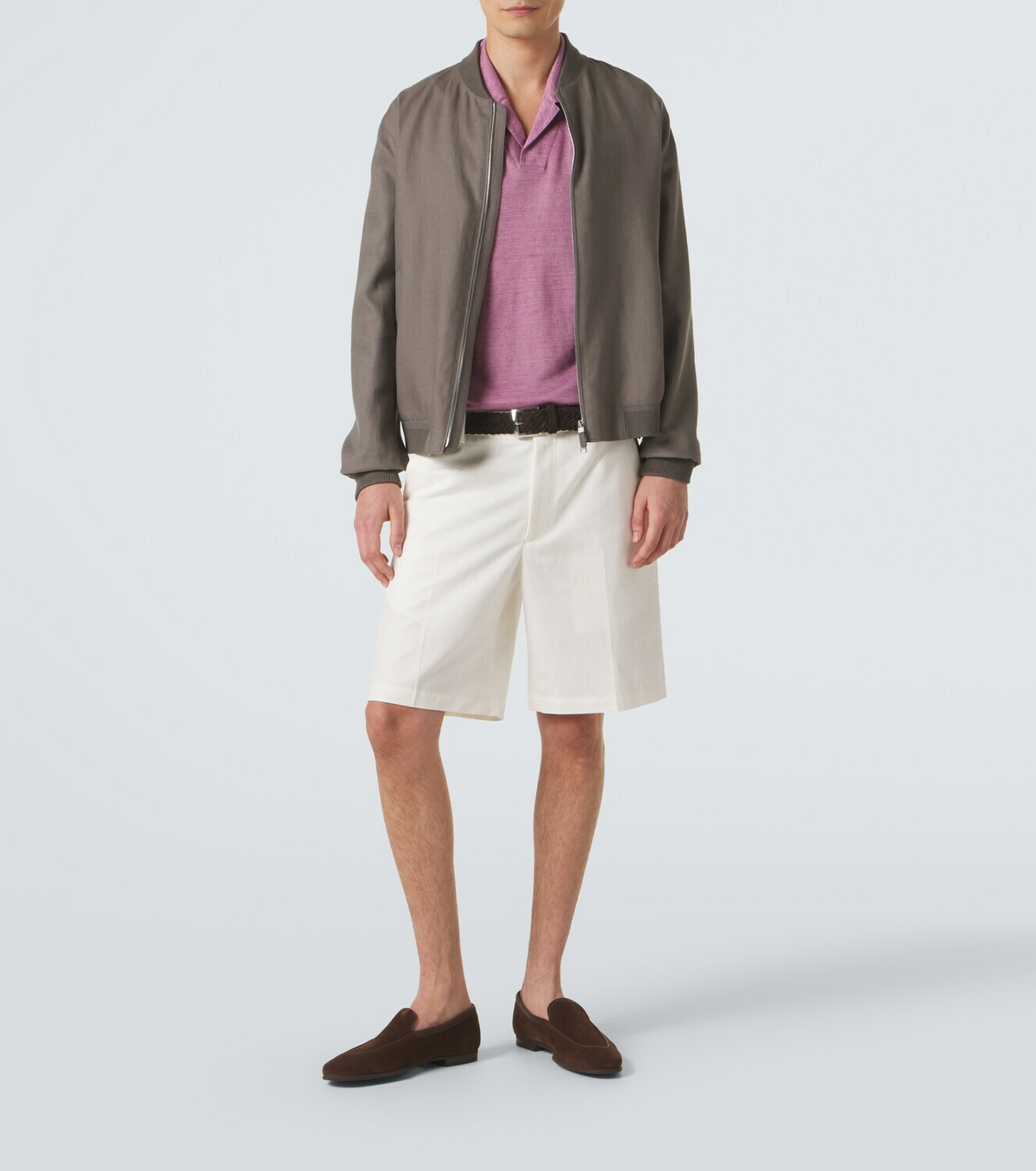 Zegna Linen polo shirt