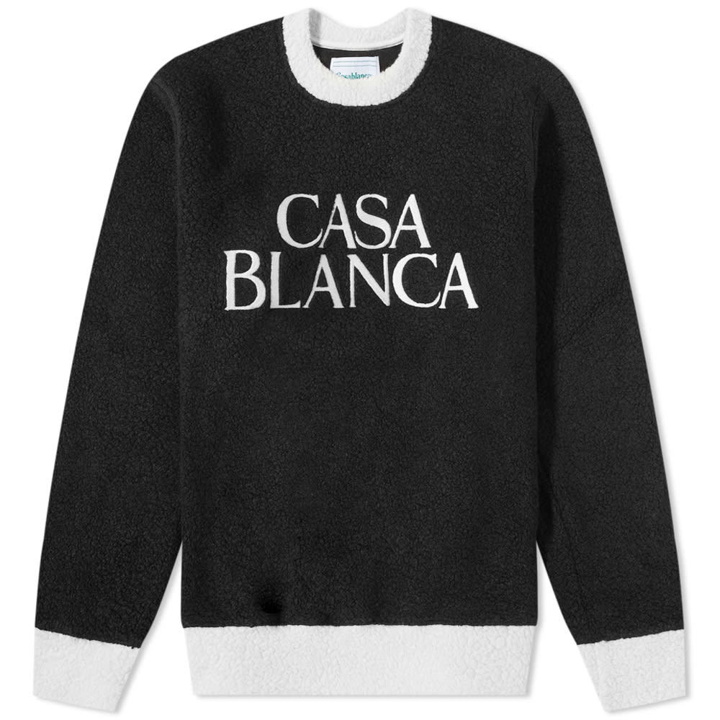 Photo: Casablanca Terry Colour Block Embroidered Sweat