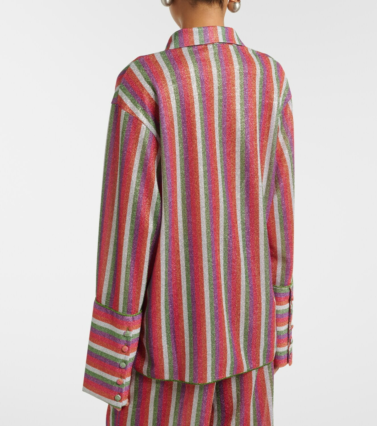 Oséree Lumière striped shirt