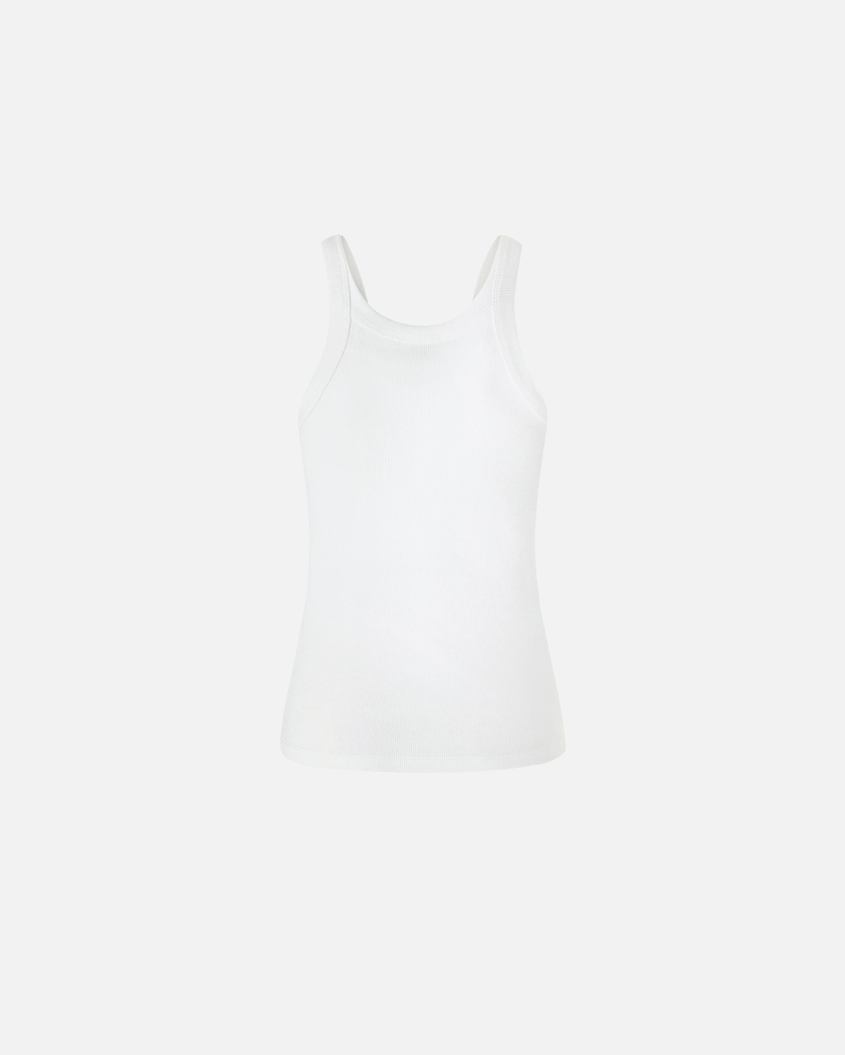 Pinko Reimagine By Pinko X Patrick Mc Dowell Ribbed Vest Top With Buckle Bright White