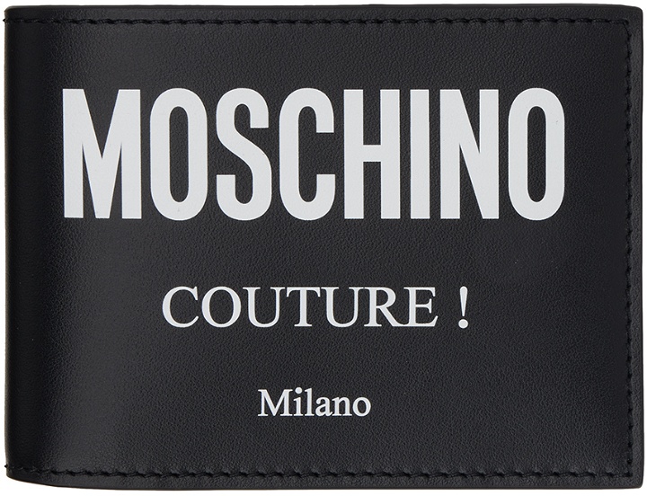 Photo: Moschino Black Printed Wallet