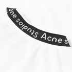 Acne Studios Men's Extorr Logo Rib T-Shirt in Optic White