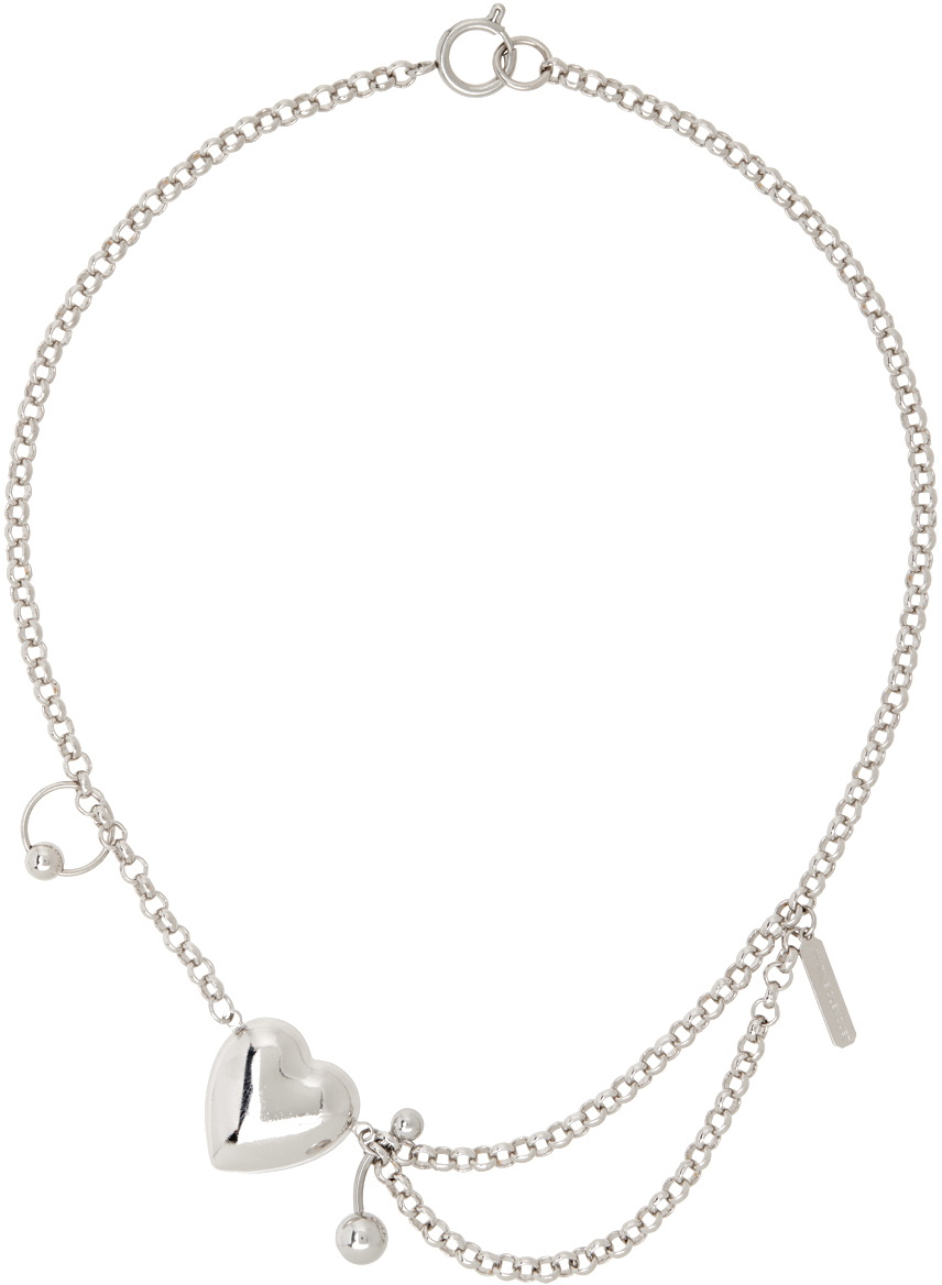 Justine Clenquet Silver Curtis Necklace