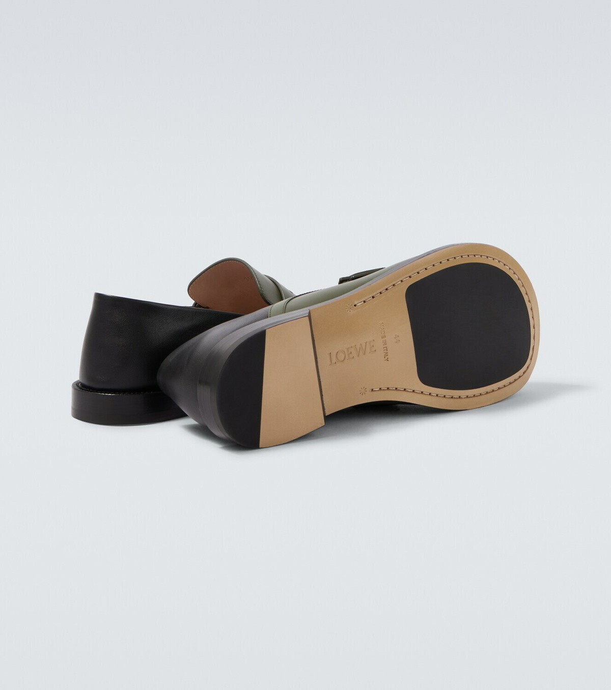 Loewe Campo leather penny loafers
