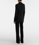 Sportmax Belted crêpe straight pants