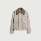 Sage Nation Men's Toya Bomber Jacket in Light Grey