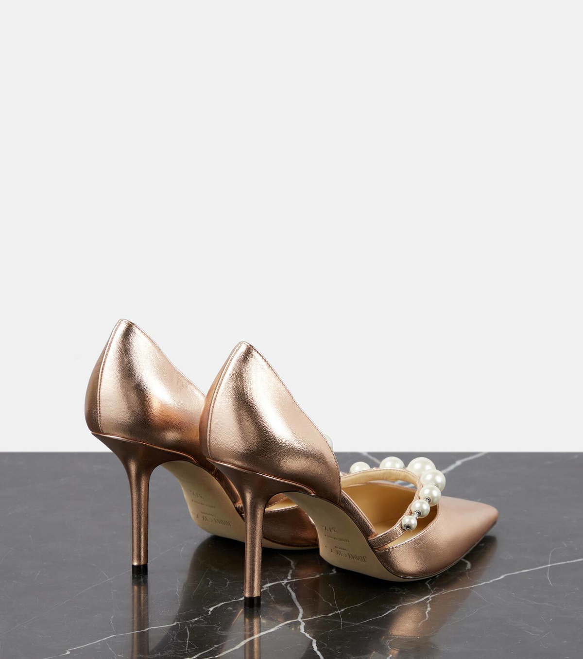 靴 Aurelie 85 Aurelie 85| Bridal White Patent Leather Pumps | JIMMY CHOO