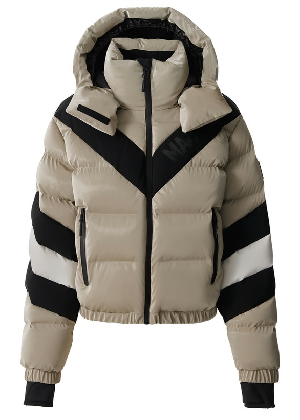Photo: Mackage Kairi Chevron High-gloss Shell ski Jacket Taupe