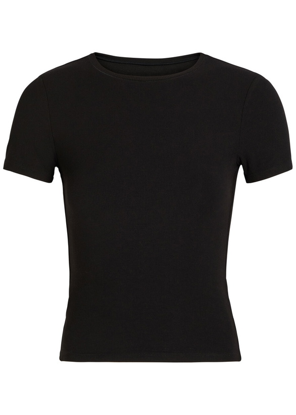 Photo: Tala 365 Ribbed Stretch-modal T-shirt Black
