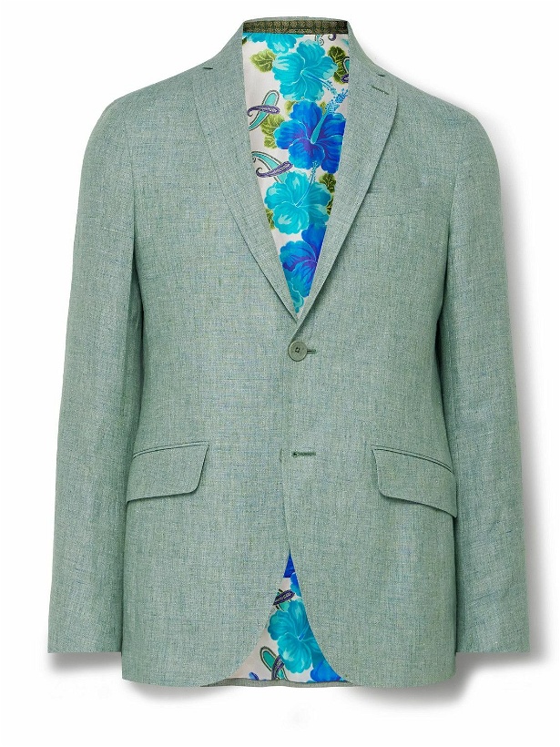 Photo: Etro - Linen Suit Jacket - Green