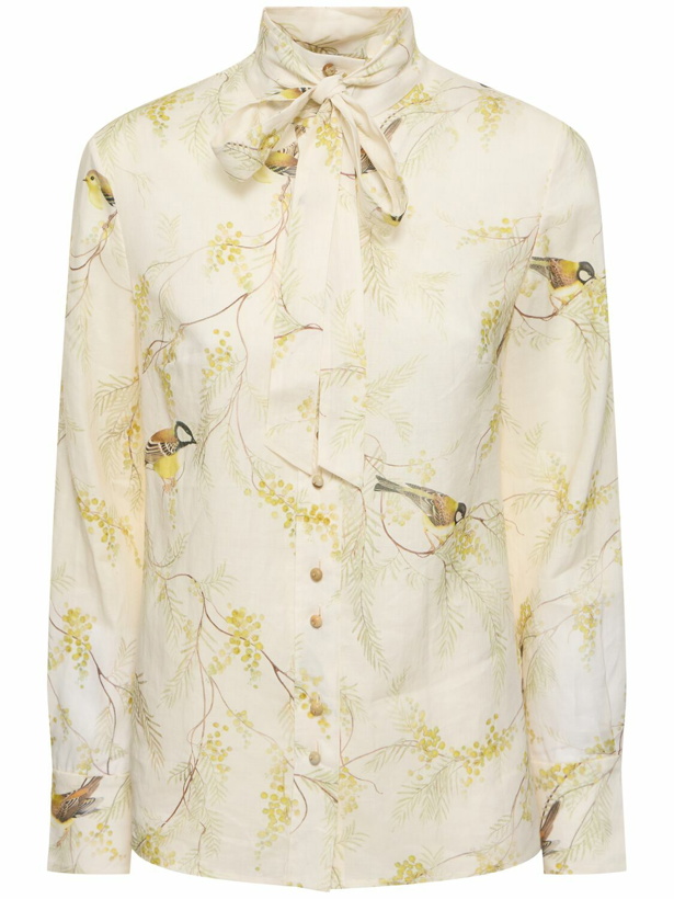 Photo: ZIMMERMANN - Printed Self-tie Blouse