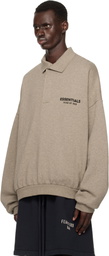 Fear of God ESSENTIALS Gray Fleece Polo