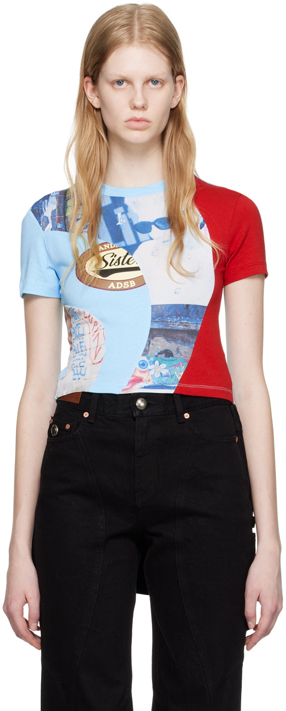 【ANDERSSON BELL】 UNISEX FLIM ARCHIVE 25SS T-SHIRTS Andersson Bell Multicolor Film Archive Long Sleeve T-Shirt