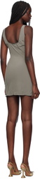 Paris Georgia Gray Zig Zag Minidress
