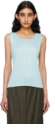 PLEATS PLEASE ISSEY MIYAKE Blue Monthly Colors March Tank Top