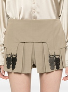 Sinead O'Dwyer Pleated Mini Shorts