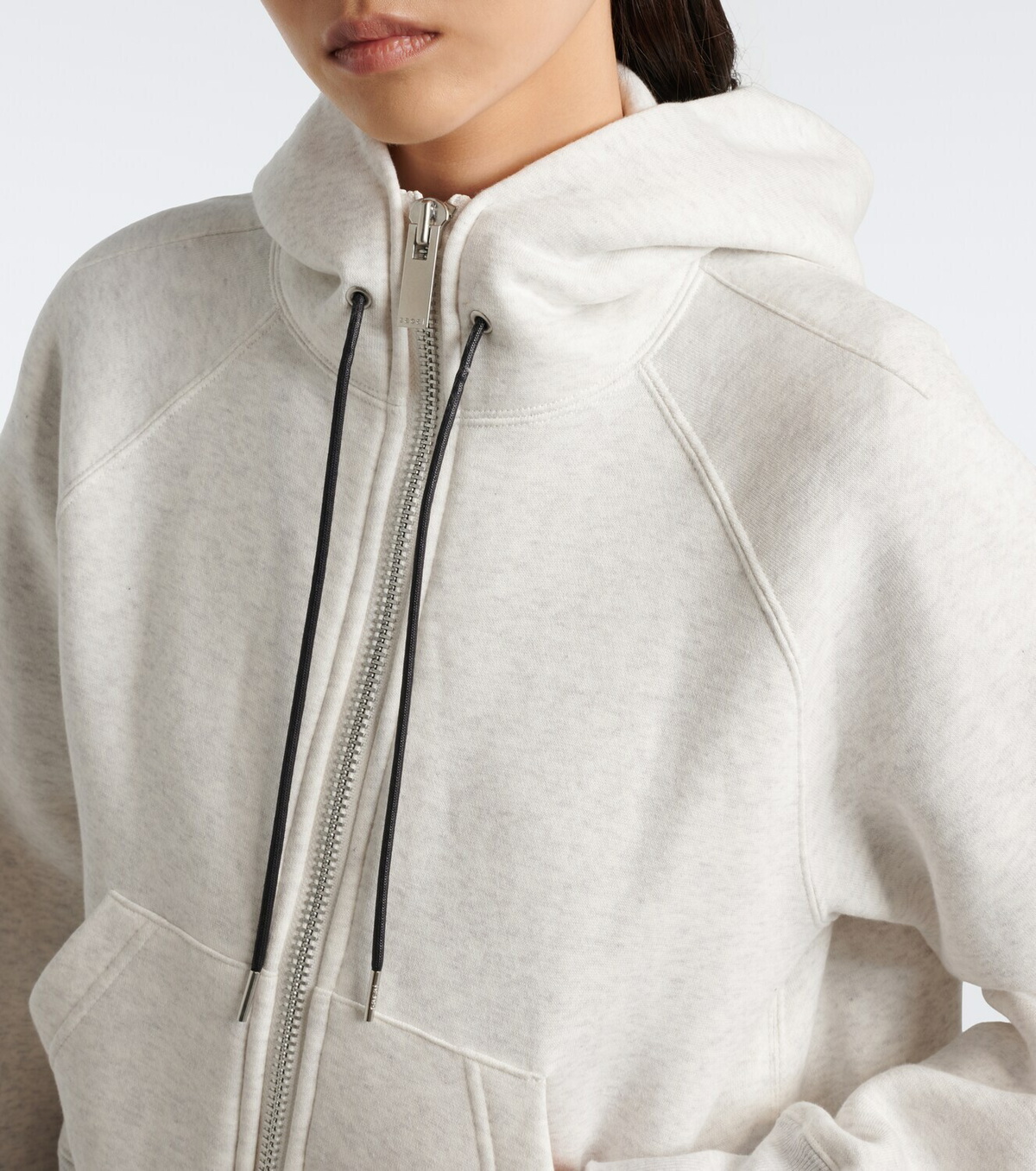 Sacai Cotton jersey hoodie