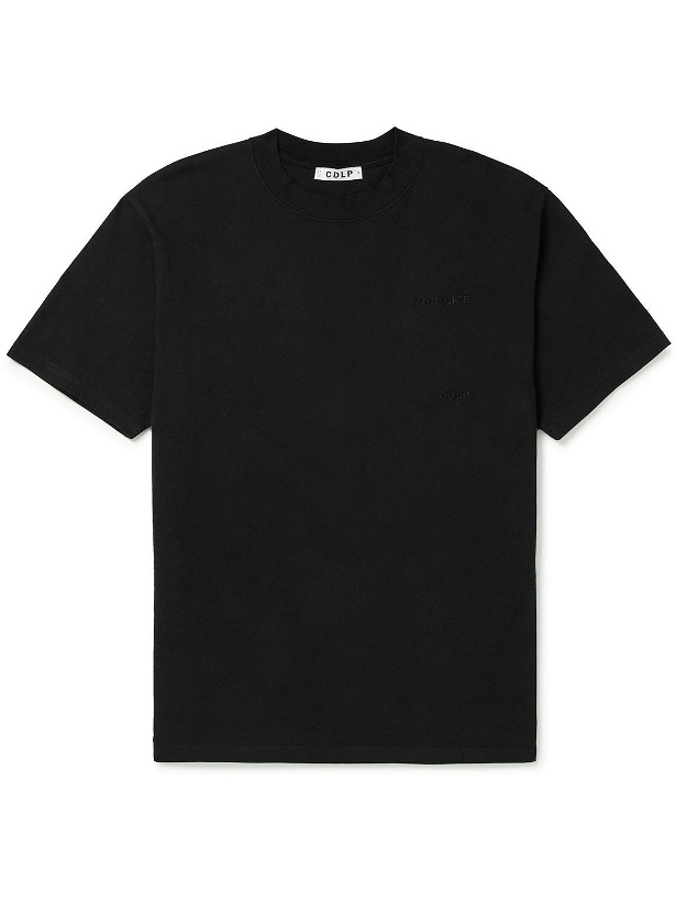 Photo: CDLP - Mobilité Logo-Embroidered Cotton-Jersey T-Shirt - Black