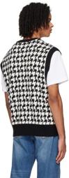 ICECREAM Black & White Houndstooth Vest