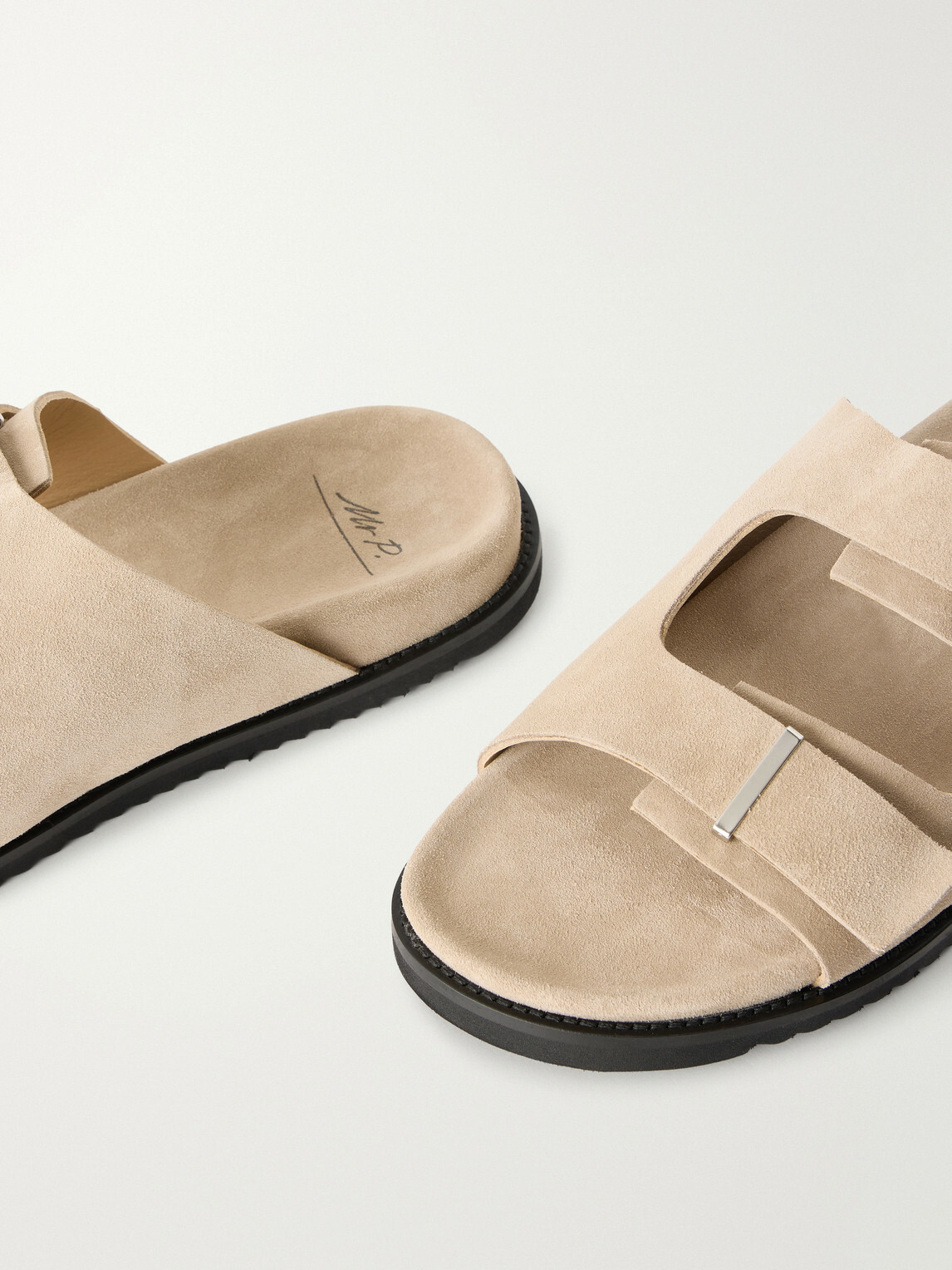 Mr P. - Suede Slides - Brown