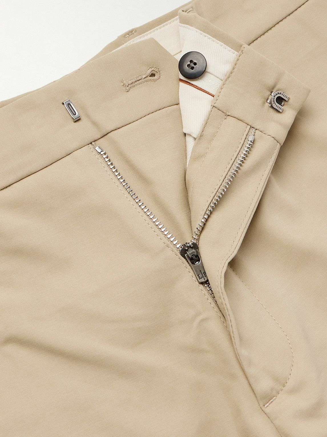 Loro Piana - Jarno Straight-Leg Stretch-Cotton Bermuda Shorts - Neutrals