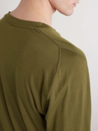 Portal - Drift Merino Wool-Blend Jersey T-Shirt - Green