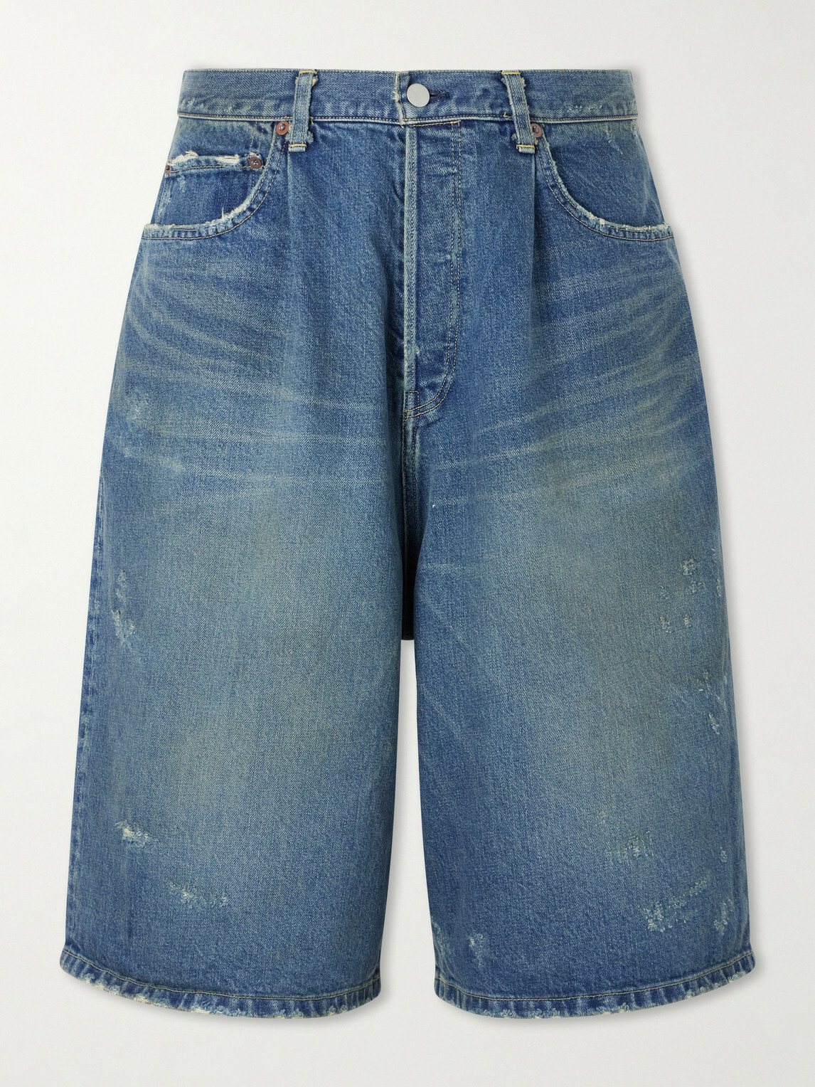 ssstein - Straight-Leg Denim Shorts - Blue