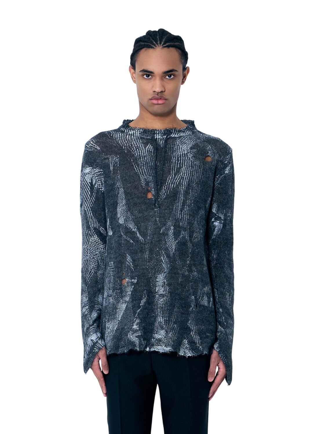 Vivienne Westwood Off-White Ripped Cardigan Vivienne Westwood