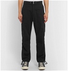 BILLY - Cotton-Twill Cargo Trousers - Black