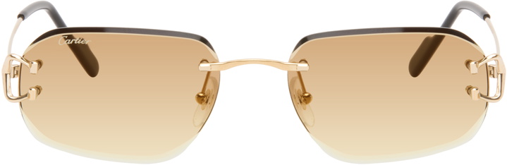 Photo: Cartier Gold Classic C Motif Sunglasses