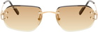 Cartier Gold Classic C Motif Sunglasses