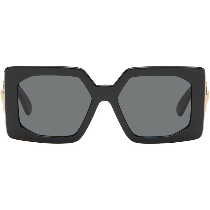 Photo: Versace Black Medusa Biggie Maxi Sunglasses