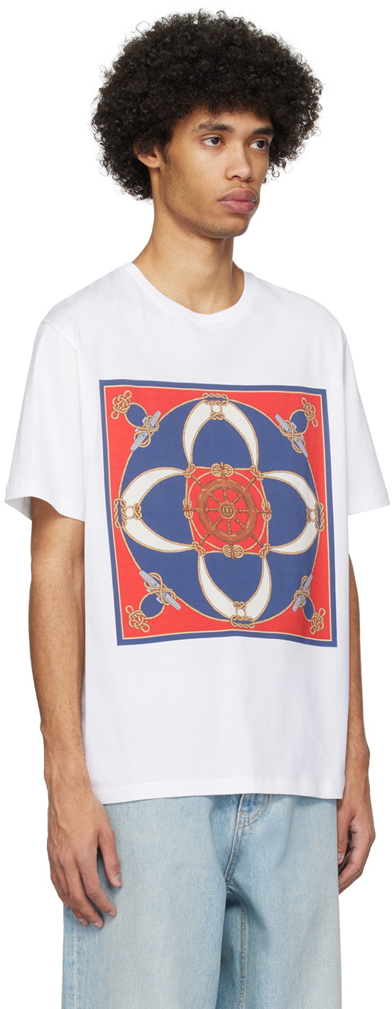 Bally White Crewneck T-Shirt Bally
