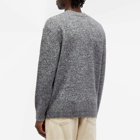 A.P.C. Men's Archie Wool Cashmere Crew Knit in Heathered Anthracite