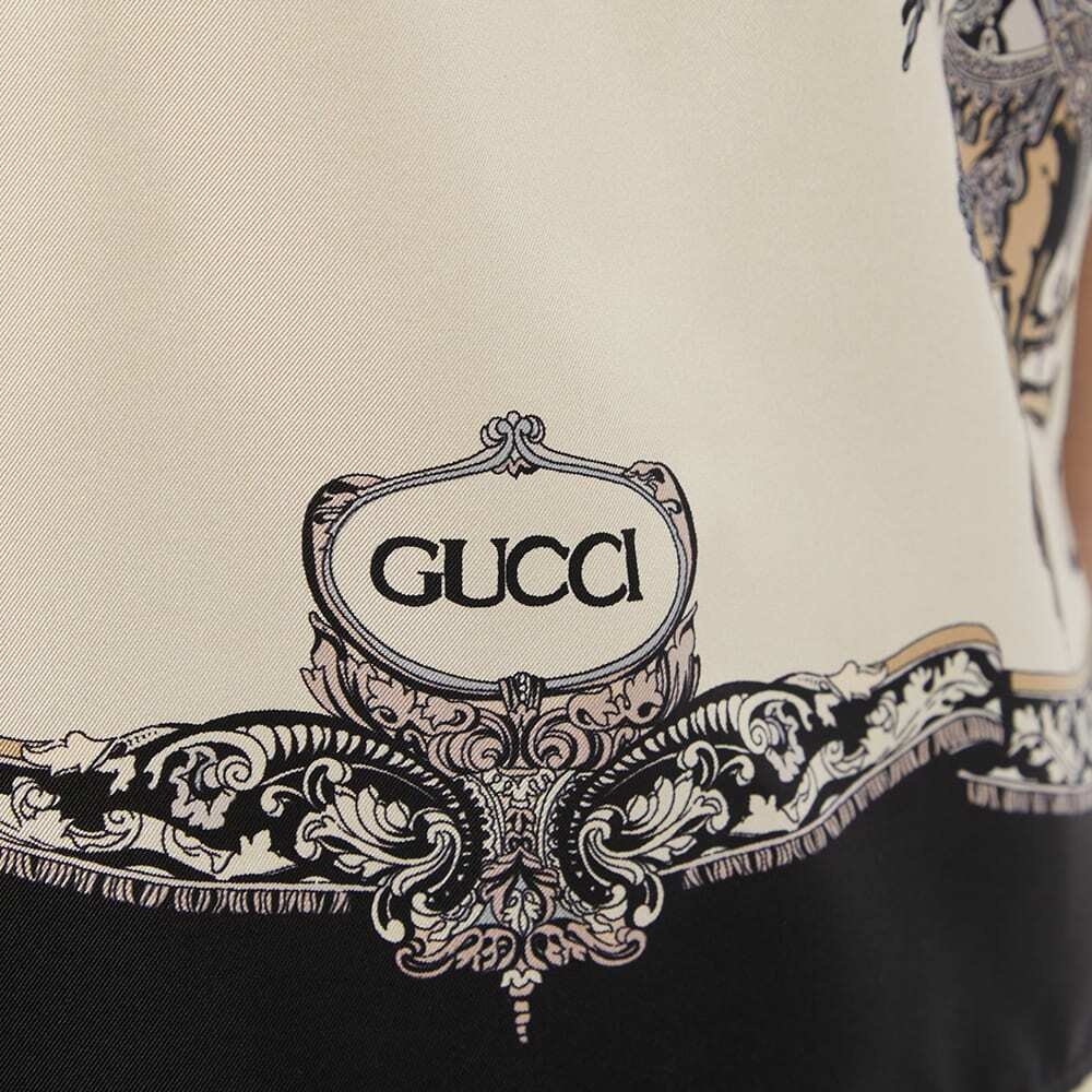 Gucci Men's Patterned Vacation Shirt in Black Gucci