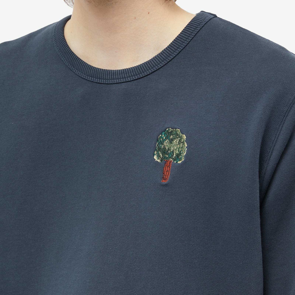 Foret Men's Gaia Crew Sweat in Navy
