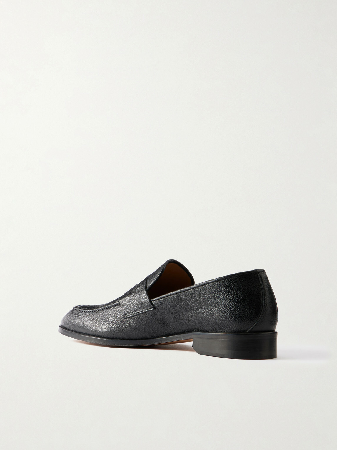 Mr P. - Alder Full-Grain Leather Penny Loafers - Black